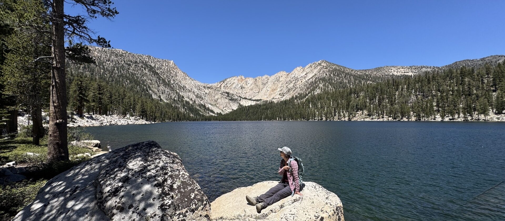 High Sierra lake view